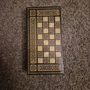 Mother of Pearl Intricate Star Pattern Game Board